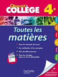 Toutes les matières 4e