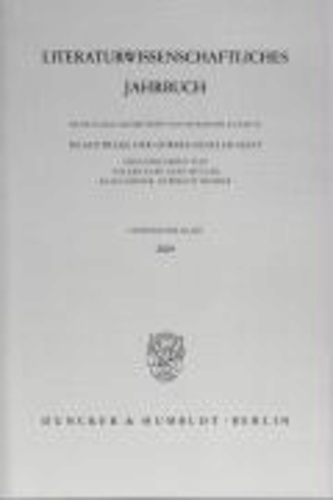 Literaturwissenschaftliches Jahrbuch Band 50 - Im Auftrage der Görres-Gesellschaft.