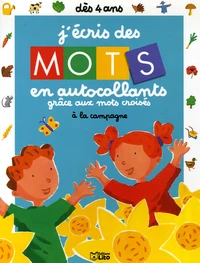 J'écris des mots en autocollants grâce aux mots croisés