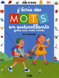 J'écris des mots en autocollants grâce aux mots croisés