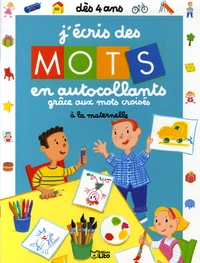 J'écris des mots en autocollants grâce aux mots croisés