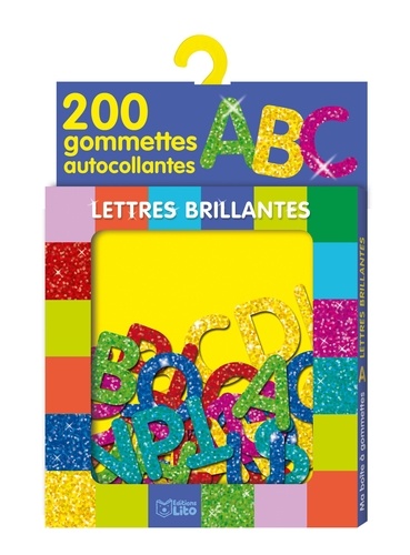  Lito - Lettres brillantes - 200 gommettes autocollantes ABC.