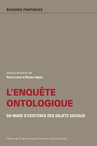 L'enquête ontologique.