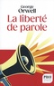 LA LIBERTE DE PAROLE