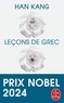 LECONS DE GREC - PRIX NOBEL DE LITTERATURE 2024