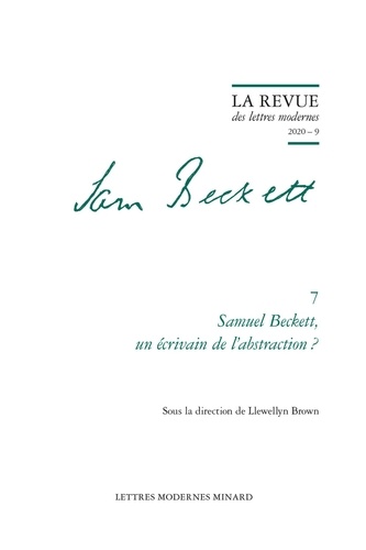 Llewellyn Brown - Samuel Beckett, un écrivain de l'abstraction ?.