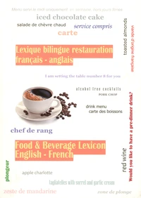 Lexique bilingue restauration français - anglais