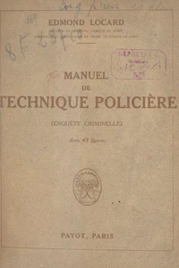 Manuel de technique policière