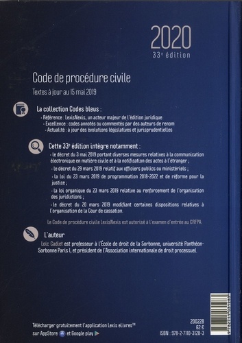 Code de Procédure civile  Edition 2020