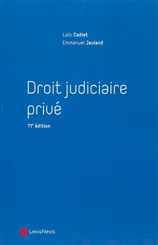 Droit judiciaire privé 11e édition