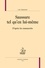 Saussure tel qu'en lui-même. D'après les manuscrits