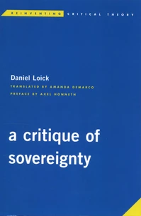 A Critique of Sovereignty