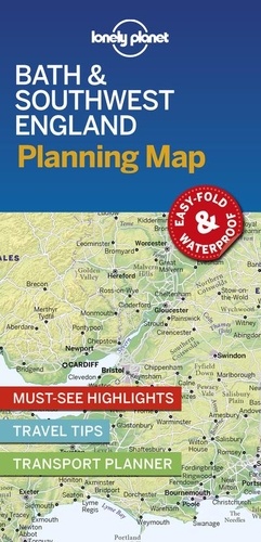  Lonely Planet - Bath & Southwest England planning map. 1 Plan détachable