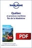  Lonely planet fr - GUIDE DE VOYAGE  : Québec - Îles de la Madeleine.