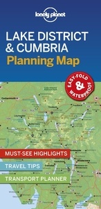  Lonely Planet - Lake district & Cumbria planning map.