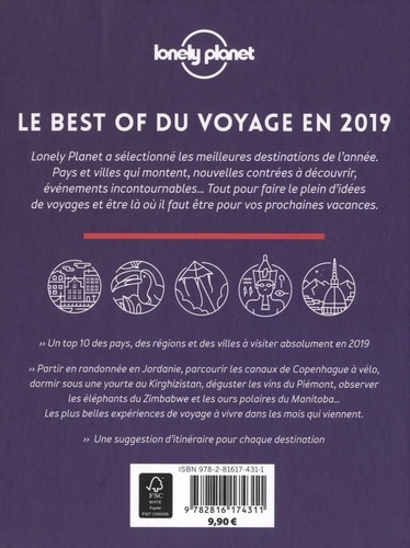 Le best of 2019 de Lonely Planet  Edition 2019 - Occasion