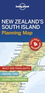  Lonely Planet - New Zealand's South Island Planning Map.