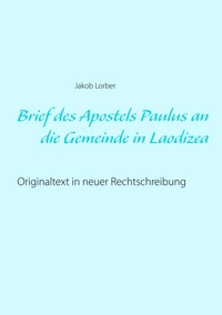 Brief des Apostels Paulus an die Gemeinde in Laodizea