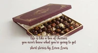 Life is Like a Box Cherries you never know what You are going to Get