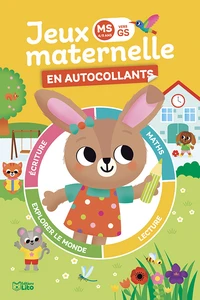 Jeux maternelles en autocollants Lapin