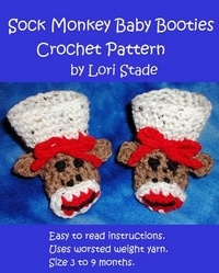  Lori Stade - Sock Monkey Baby Booties Crochet Pattern.