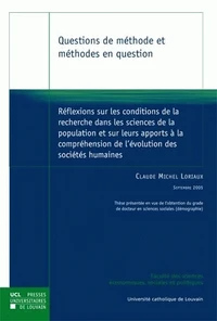 Réflexions sur les conditions de la recherche dans les sciences de la population et sur leurs apports à la compréhension de l'évolution des sociétés humaines