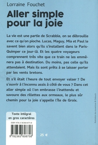 Aller simple pour la joie Edition en gros caractères