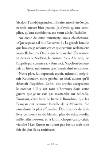 Quand la comtesse de Ségur vit brûler Moscou