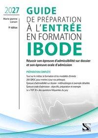 Guide de préparation à l'entrée en formation IBODE