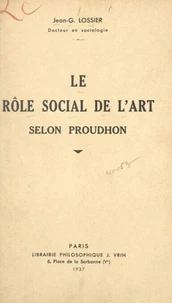 Le rôle social de l'art selon Proudhon
