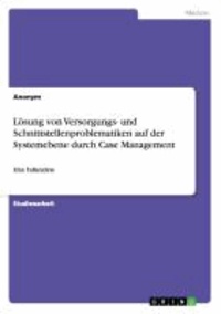 Lösung von Versorgungs- und Schnittstellenproblematiken auf der Systemebene durch Case Management - Eine Fallanalyse.
