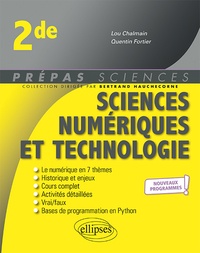 Manuels en ligne téléchargement gratuit pdf Sciences numériques et technologie 2de 9782340033658 par Lou Chalmain, Quentin Fortier