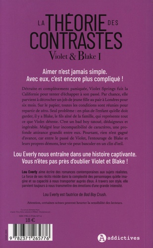 Violet & Blake Tome 1. La théorie des contrastes de Lou Everly - Grand  Format - Livre - Decitre
