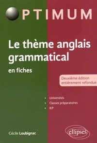 Le thème anglais grammatical en fiches