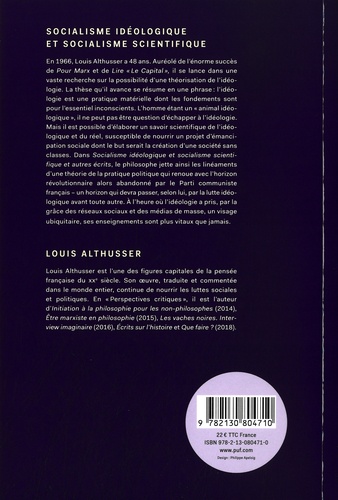 Socialisme idéologique et socialisme scientifique, et autres écrits