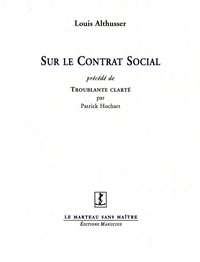 Louis Althusser - Sur le contrat social.