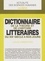 Dictionnaire de la théorie et de l'histoire littéraires du XIXe siècle à nos jours