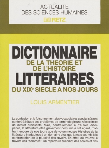 Dictionnaire de la théorie et de l'histoire littéraires du XIXe siècle à nos jours