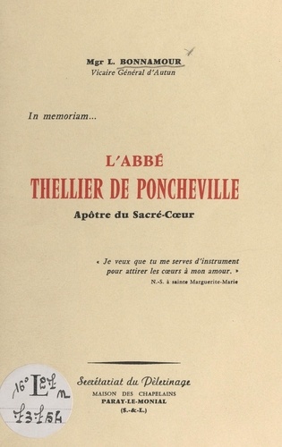 L'Abbé Thellier de Poncheville, apôtre du Sacré-Cœur