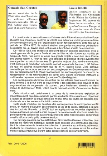 Force Ouvrière chez les cheminots. Tome 2, De 1955 au début des années 1970 : des salaires octroyés aux salaires négociés