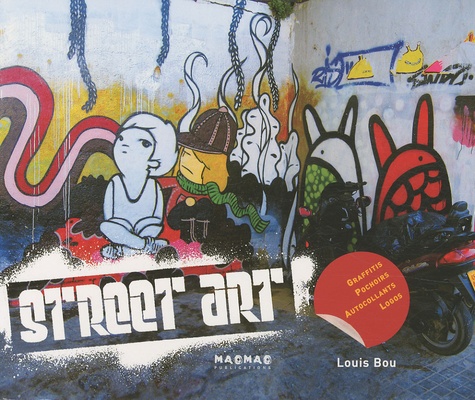 Louis Bou - Street art - Graffitis pochoirs autocollants logos.