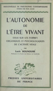 L'autonomie de l'être vivant
