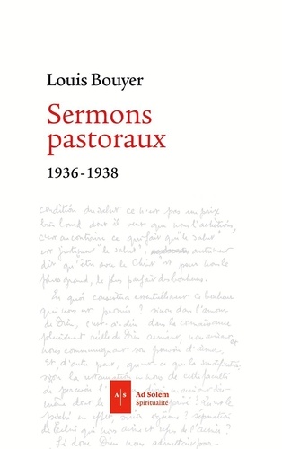 Sermons pastoraux. 1936 - 1939