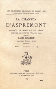 La chanson d'Aspremont