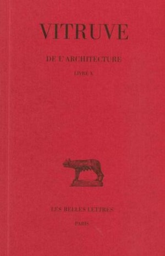 Louis Callebat - De l'architecture tome 10.