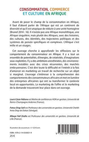 Consommation, commerce et culture en Afrique. Un analyse socio-économique