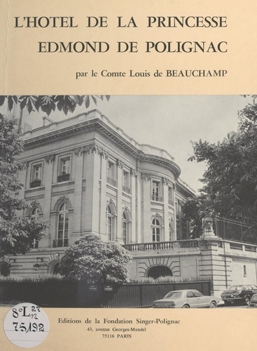 L'hôtel de la princesse Edmond de Polignac