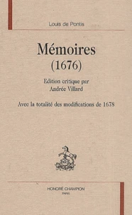 Memoires (1676). Avec La Totalite Des Modifications De 1678