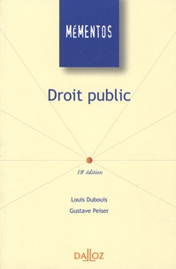 Louis Dubouis et Gustave Peiser - Droit public.