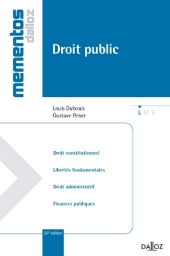 Droit public 20e édition